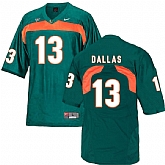 Miami Hurricanes 13 DeeJay Dallas Green College Football Jersey DingZhi,baseball caps,new era cap wholesale,wholesale hats