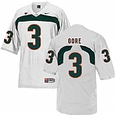 Miami Hurricanes 3 Frank Gore White College Football Jersey DingZhi,baseball caps,new era cap wholesale,wholesale hats