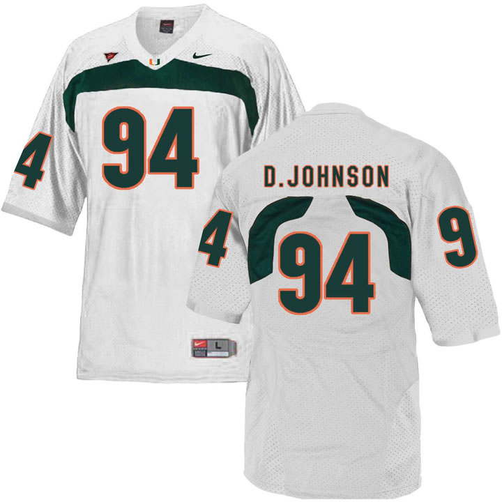 Miami Hurricanes 94 Dwayne Johnson White College Football Jersey DingZhi,We sell and wholesale Miami Hurricanes 94 Dwayne Johnson White College Football Jersey DingZhi on line form chian!
