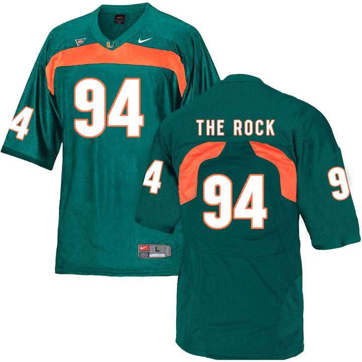 Miami Hurricanes 94 The Rock Green College Football Jersey DingZhi,We sell and wholesale Miami Hurricanes 94 The Rock Green College Football Jersey DingZhi on line form chian!