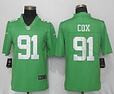 Nike Eagles 91 Fletcher Cox Green 2017 Vapor Untouchable Player Limited Jersey,baseball caps,new era cap wholesale,wholesale hats