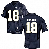 Notre Dame Fighting Irish 18 Ben Koyack Navy College Football Jersey DingZhi,baseball caps,new era cap wholesale,wholesale hats