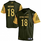 Notre Dame Fighting Irish 18 Ben Koyack Olive Green College Football Jersey DingZhi,baseball caps,new era cap wholesale,wholesale hats