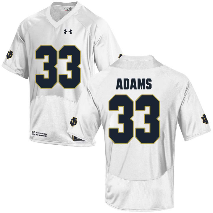 Notre Dame Fighting Irish 33 Josh Adams White College Football Jersey DingZhi,We sell and wholesale Notre Dame Fighting Irish 33 Josh Adams White College Football Jersey DingZhi on line form chian!