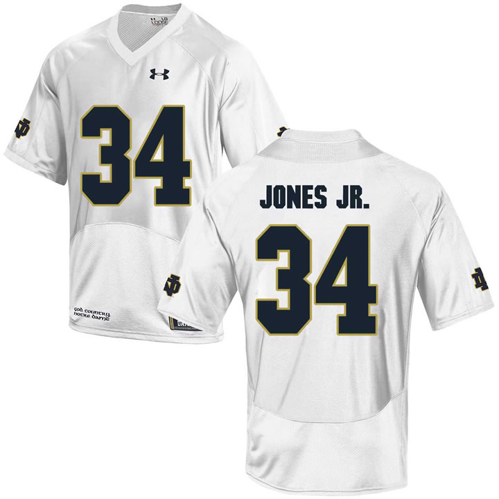 Notre Dame Fighting Irish 34 Tony Jones Jr. White College Football Jersey DingZhi,We sell and wholesale Notre Dame Fighting Irish 34 Tony Jones Jr. White College Football Jersey DingZhi on line form chian!