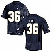Notre Dame Fighting Irish 36 Cole Luke Navy College Football Jersey DingZhi,baseball caps,new era cap wholesale,wholesale hats
