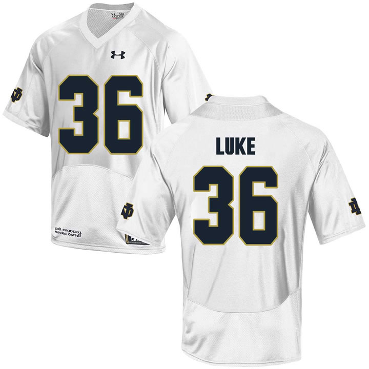 Notre Dame Fighting Irish 36 Cole Luke White College Football Jersey DingZhi,We sell and wholesale Notre Dame Fighting Irish 36 Cole Luke White College Football Jersey DingZhi on line form chian!