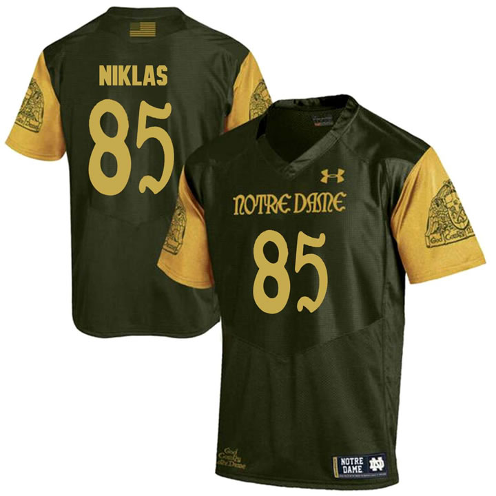 Notre Dame Fighting Irish 85 Troy Niklas Olive Green College Football Jersey DingZhi,We sell and wholesale Notre Dame Fighting Irish 85 Troy Niklas Olive Green College Football Jersey DingZhi on line form chian!