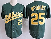 Oakland Athletics #25 Mark McGwire Green Cooperstown Collection Jersey Dzhi,baseball caps,new era cap wholesale,wholesale hats