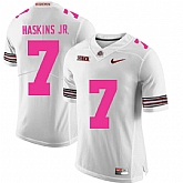 Ohio State Buckeyes 7 Dwayne Haskins White 2018 Breast Cancer Awareness College Football Jersey DingZhi,baseball caps,new era cap wholesale,wholesale hats