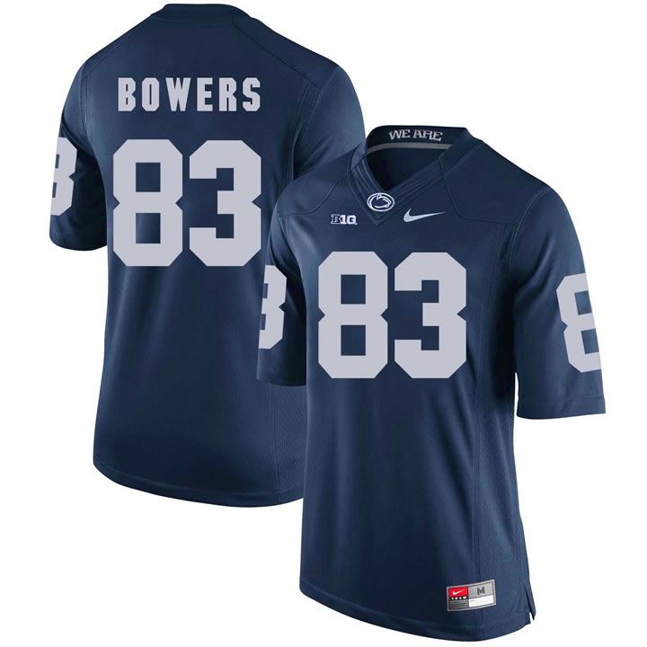 Penn State Nittany Lions 83 Nick Bowers Navy College Football Jersey DingZhi,We sell and wholesale Penn State Nittany Lions 83 Nick Bowers Navy College Football Jersey DingZhi on line form chian!