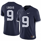 Penn State Nittany Lions 9 Jordan Lucas Navy College Football Jersey DingZhi,baseball caps,new era cap wholesale,wholesale hats