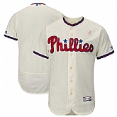 Phillies Blank Cream 2018 Mother's Day Flexbase Jersey Dzhi,baseball caps,new era cap wholesale,wholesale hats