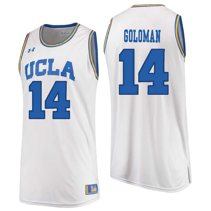 UCLA Bruins 14 Gyorgy Goloman White College Basketball Jersey Dzhi,We sell and wholesale UCLA Bruins 14 Gyorgy Goloman White College Basketball Jersey Dzhi on line form chian!