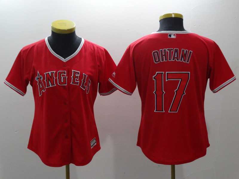 Women Angels 17 Shohei Ohtani Red Cool Base Baseball Jerseys,We sell and wholesale Women Angels 17 Shohei Ohtani Red Cool Base Baseball Jerseys on line form chian!
