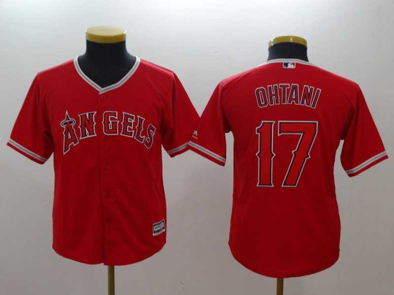 Youth Angels 17 Shohei Ohtani Red Cool Base Baseball Jerseys,We sell and wholesale Youth Angels 17 Shohei Ohtani Red Cool Base Baseball Jerseys on line form chian!