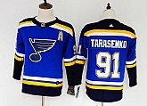 Youth Blues 91 Vladimir Tarasenko Blue Adidas Stitched Jersey,baseball caps,new era cap wholesale,wholesale hats