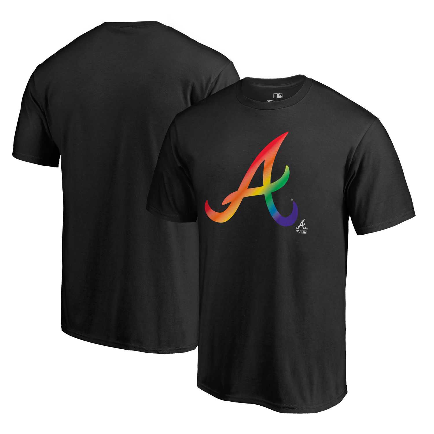 Atlanta Braves Fanatics Branded Black Big & Tall Pride T Shirt,We sell and wholesale Atlanta Braves Fanatics Branded Black Big & Tall Pride T Shirt on line form chian!