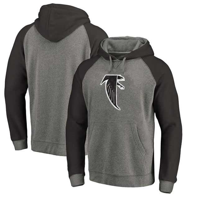 Atlanta Falcons NFL Pro Line by Fanatics Branded Gray Black Throwback Logo Tri-Blend Raglan Pullover Hoodie 90Hou,We sell and wholesale Atlanta Falcons NFL Pro Line by Fanatics Branded Gray Black Throwback Logo Tri-Blend Raglan Pullover Hoodie 90Hou on line form chian!