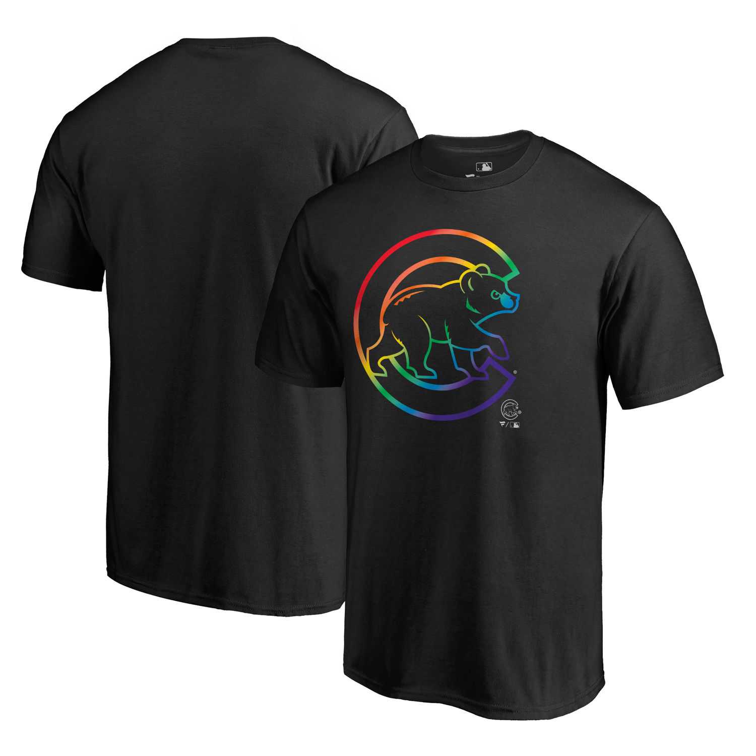 Chicago Cubs Fanatics Branded Pride Black T Shirt,We sell and wholesale Chicago Cubs Fanatics Branded Pride Black T Shirt on line form chian!