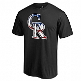 Colorado Rockies Black Banner Wave II T Shirt,baseball caps,new era cap wholesale,wholesale hats