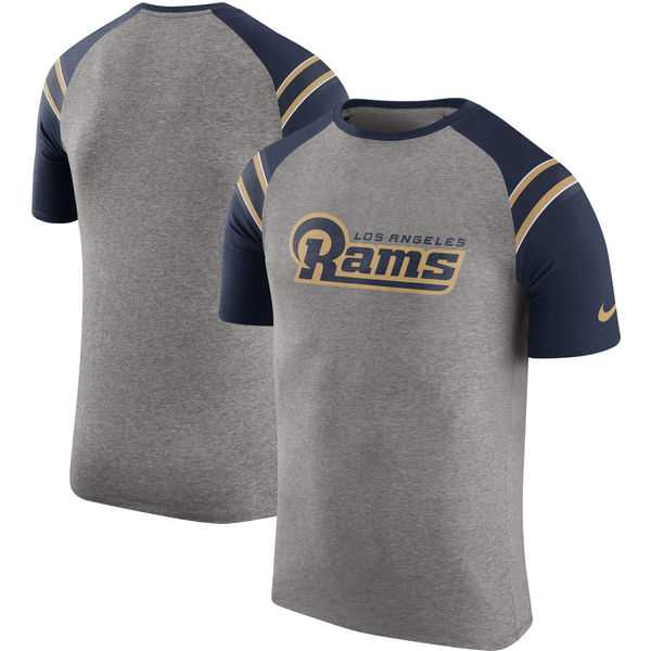 Los Angeles Rams Nike Enzyme Shoulder Stripe Raglan T-Shirt - Heathered Gray,We sell and wholesale Los Angeles Rams Nike Enzyme Shoulder Stripe Raglan T-Shirt - Heathered Gray on line form chian!