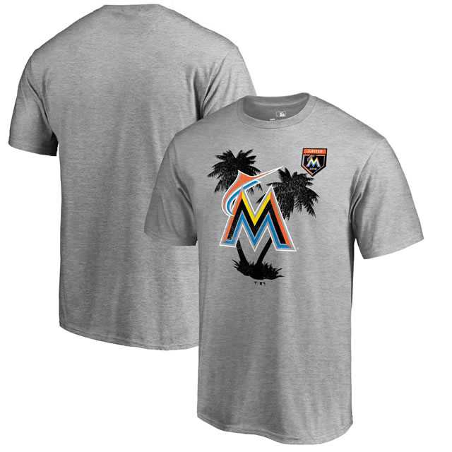 Miami Marlins Fanatics Branded 2018 MLB Spring Training Vintage T Shirt Heather Gray,We sell and wholesale Miami Marlins Fanatics Branded 2018 MLB Spring Training Vintage T Shirt Heather Gray on line form chian!