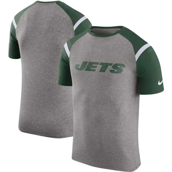 New York Jets Nike Enzyme Shoulder Stripe Raglan T-Shirt - Heathered Gray,We sell and wholesale New York Jets Nike Enzyme Shoulder Stripe Raglan T-Shirt - Heathered Gray on line form chian!