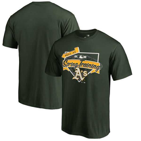 Oakland Athletics Fanatics Branded 2017 MLB Spring Training Logo T Shirt Green,We sell and wholesale Oakland Athletics Fanatics Branded 2017 MLB Spring Training Logo T Shirt Green on line form chian!
