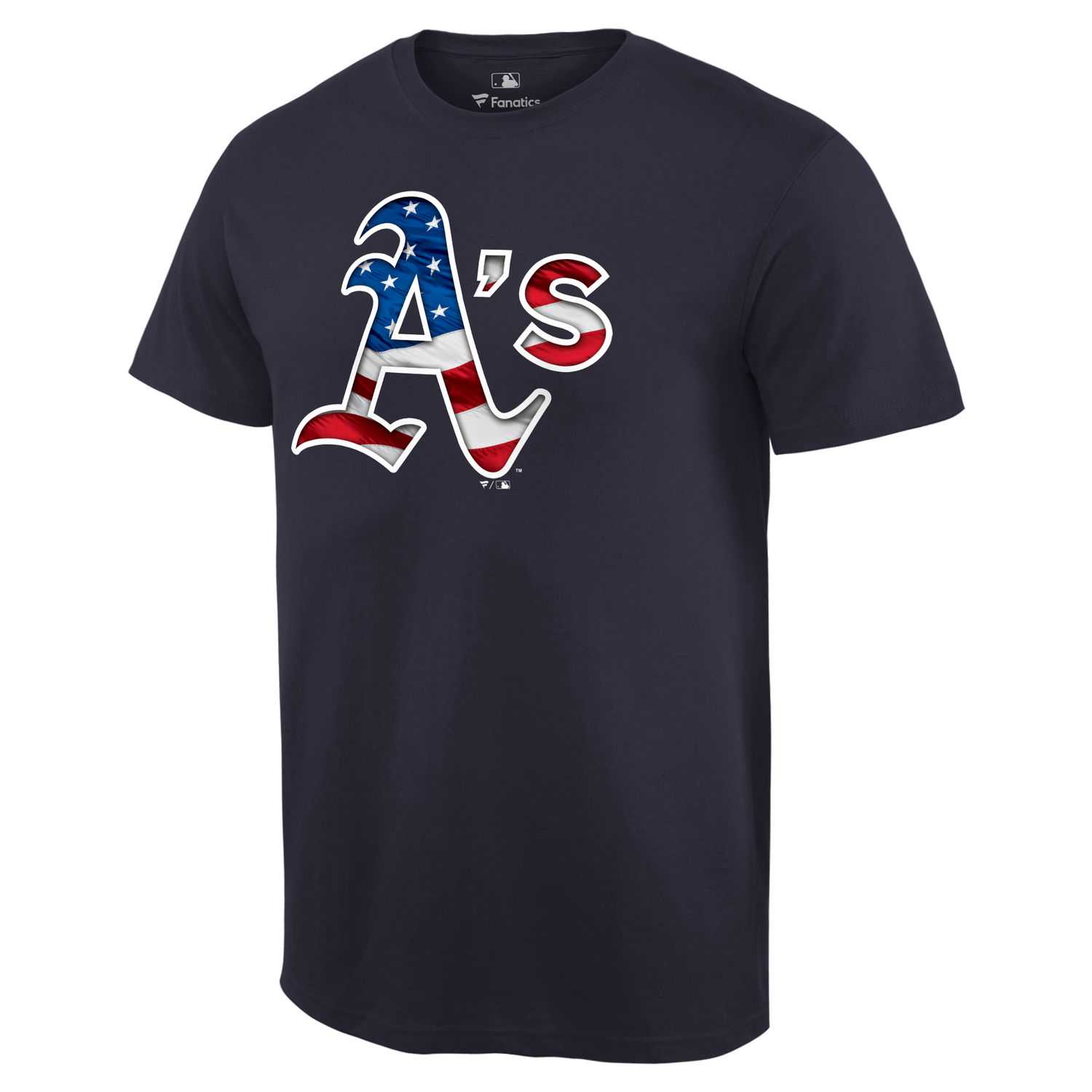 Oakland Athletics Navy Banner Wave T Shirt,We sell and wholesale Oakland Athletics Navy Banner Wave T Shirt on line form chian!