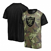 Oakland Raiders Camo NFL Pro Line by Fanatics Branded Blast Sublimated T Shirt