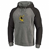 Pittsburgh Steelers NFL Pro Line by Fanatics Branded Gray Black Throwback Logo Big & Tall Tri-Blend Raglan Pullover Hoodie 90Hou,baseball caps,new era cap wholesale,wholesale hats