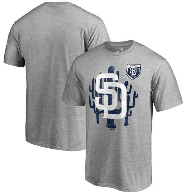 San Diego Padres Fanatics Branded 2018 MLB Spring Training Vintage T Shirt Heather Gray,We sell and wholesale San Diego Padres Fanatics Branded 2018 MLB Spring Training Vintage T Shirt Heather Gray on line form chian!