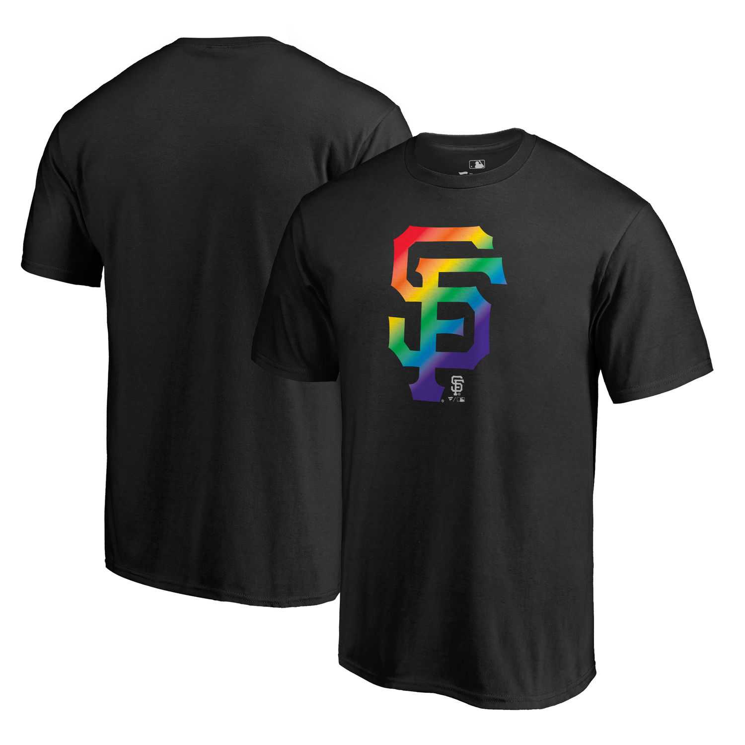San Francisco Giants Fanatics Branded Pride Black T Shirt,We sell and wholesale San Francisco Giants Fanatics Branded Pride Black T Shirt on line form chian!