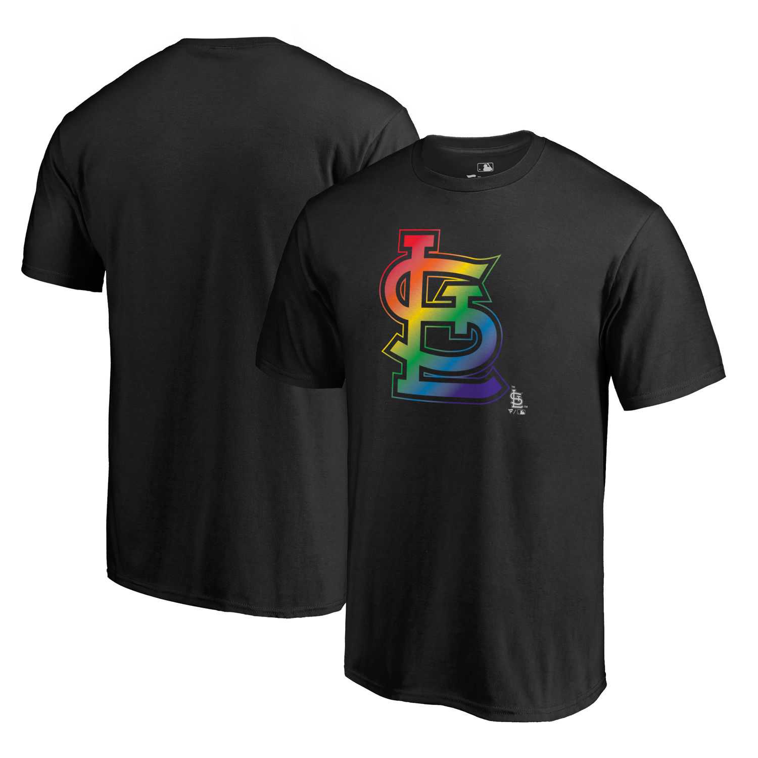 St. Louis Cardinals Fanatics Branded Pride Black T Shirt,We sell and wholesale St. Louis Cardinals Fanatics Branded Pride Black T Shirt on line form chian!