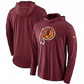 Washington Redskins Nike Blend Performance Hooded Long Sleeve T-Shirt Burgundy,baseball caps,new era cap wholesale,wholesale hats