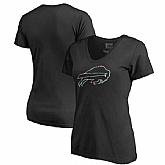 Women Buffalo Bills NFL Pro Line by Fanatics Branded Lovely Plus Size V Neck T-Shirt Black,baseball caps,new era cap wholesale,wholesale hats