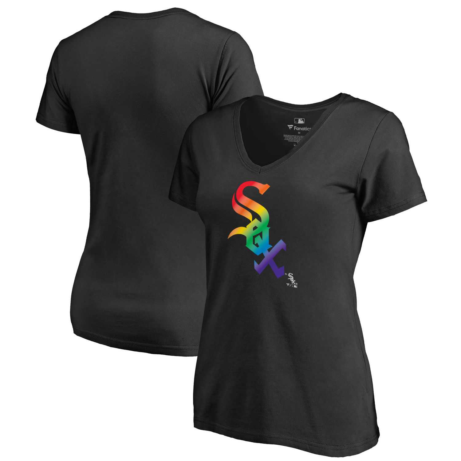 Women Chicago White Sox Fanatics Branded Pride Black T Shirt Fyun,We sell and wholesale Women Chicago White Sox Fanatics Branded Pride Black T Shirt Fyun on line form chian!