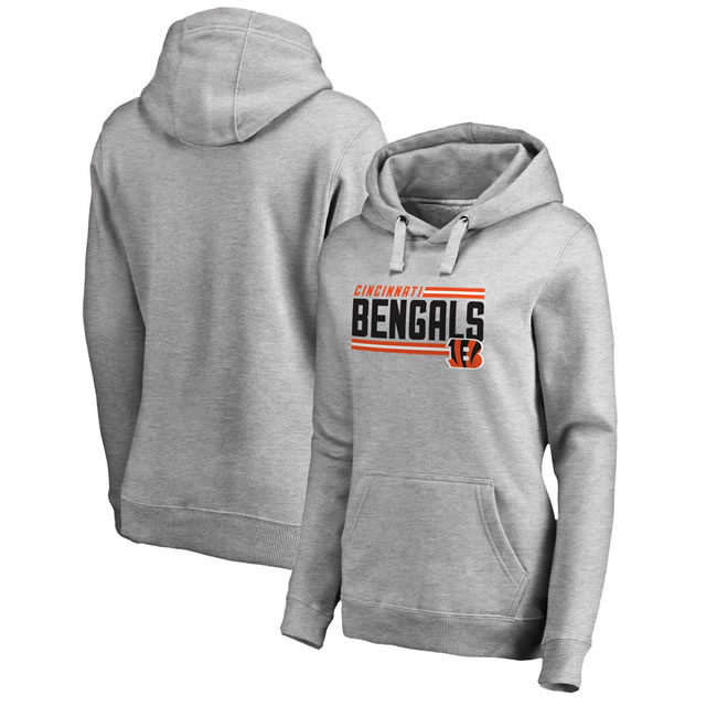 Women Cincinnati Bengals NFL Pro Line by Fanatics Branded Ash Iconic Collection On Side Stripe Pullover Hoodie 90Hou,We sell and wholesale Women Cincinnati Bengals NFL Pro Line by Fanatics Branded Ash Iconic Collection On Side Stripe Pullover Hoodie 90Hou on line form chian!