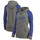 Women Indianapolis Colts NFL Pro Line by Fanatics Branded Timeless Collection Rising Script Plus Size Tri-Blend Hoodie - Ash,baseball caps,new era cap wholesale,wholesale hats