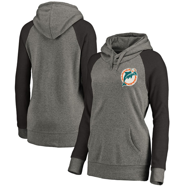Women Miami Dolphins NFL Pro Line by Fanatics Branded Plus Sizes Vintage Lounge Pullover Hoodie Heathered Gray,We sell and wholesale Women Miami Dolphins NFL Pro Line by Fanatics Branded Plus Sizes Vintage Lounge Pullover Hoodie Heathered Gray on line form chian!