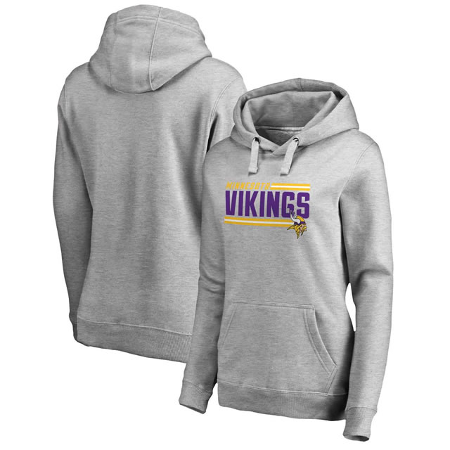 Women Minnesota Vikings NFL Pro Line by Fanatics Branded Ash Iconic Collection On Side Stripe Pullover Hoodie 90Hou,We sell and wholesale Women Minnesota Vikings NFL Pro Line by Fanatics Branded Ash Iconic Collection On Side Stripe Pullover Hoodie 90Hou on line form chian!