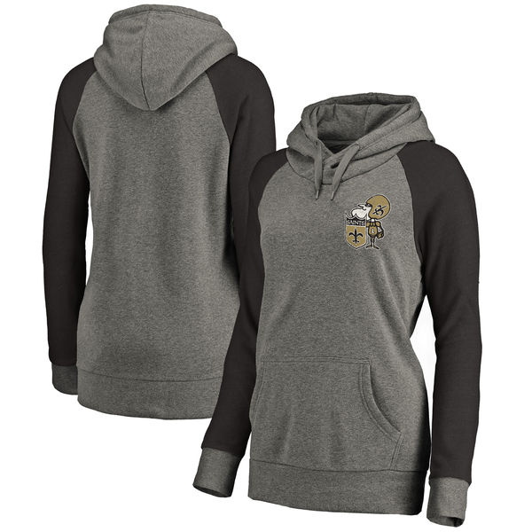 Women New Orleans Saints NFL Pro Line by Fanatics Branded Plus Sizes Vintage Lounge Pullover Hoodie - Heathered Gray,We sell and wholesale Women New Orleans Saints NFL Pro Line by Fanatics Branded Plus Sizes Vintage Lounge Pullover Hoodie - Heathered Gray on line form chian!