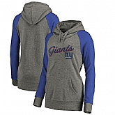 Women New York Giants NFL Pro Line by Fanatics Branded Timeless Collection Rising Script Plus Size Tri-Blend Hoodie Ash,baseball caps,new era cap wholesale,wholesale hats