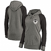Women Oakland Raiders NFL Pro Line by Fanatics Branded Plus Sizes Vintage Lounge Pullover Hoodie Heathered Gray,baseball caps,new era cap wholesale,wholesale hats