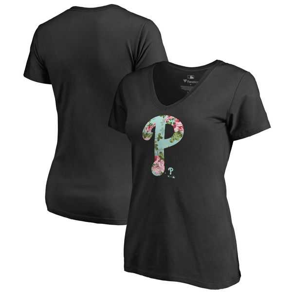 Women Philadelphia Phillies Fanatics Branded Lovely V Neck T-Shirt Black Fyun,We sell and wholesale Women Philadelphia Phillies Fanatics Branded Lovely V Neck T-Shirt Black Fyun on line form chian!