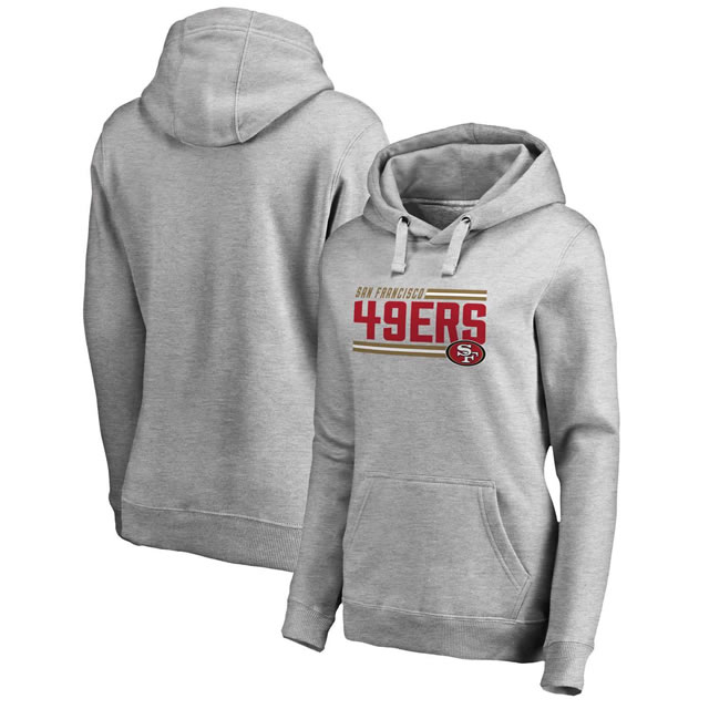 Women San Francisco 49ers NFL Pro Line by Fanatics Branded Ash Iconic Collection On Side Stripe Pullover Hoodie 90Hou,We sell and wholesale Women San Francisco 49ers NFL Pro Line by Fanatics Branded Ash Iconic Collection On Side Stripe Pullover Hoodie 90Hou on line form chian!