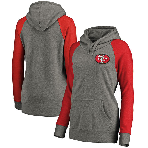 Women San Francisco 49ers NFL Pro Line by Fanatics Branded Plus Sizes Vintage Lounge Pullover Hoodie - Heathered Gray,We sell and wholesale Women San Francisco 49ers NFL Pro Line by Fanatics Branded Plus Sizes Vintage Lounge Pullover Hoodie - Heathered Gray on line form chian!