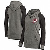 Women Washington Redskins NFL Pro Line by Fanatics Branded Plus Sizes Vintage Lounge Pullover Hoodie - Heathered Gray,baseball caps,new era cap wholesale,wholesale hats