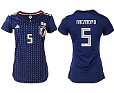 Women Japan 5 NAGATOMO Home 2018 FIFA World Cup Soccer Jersey,baseball caps,new era cap wholesale,wholesale hats